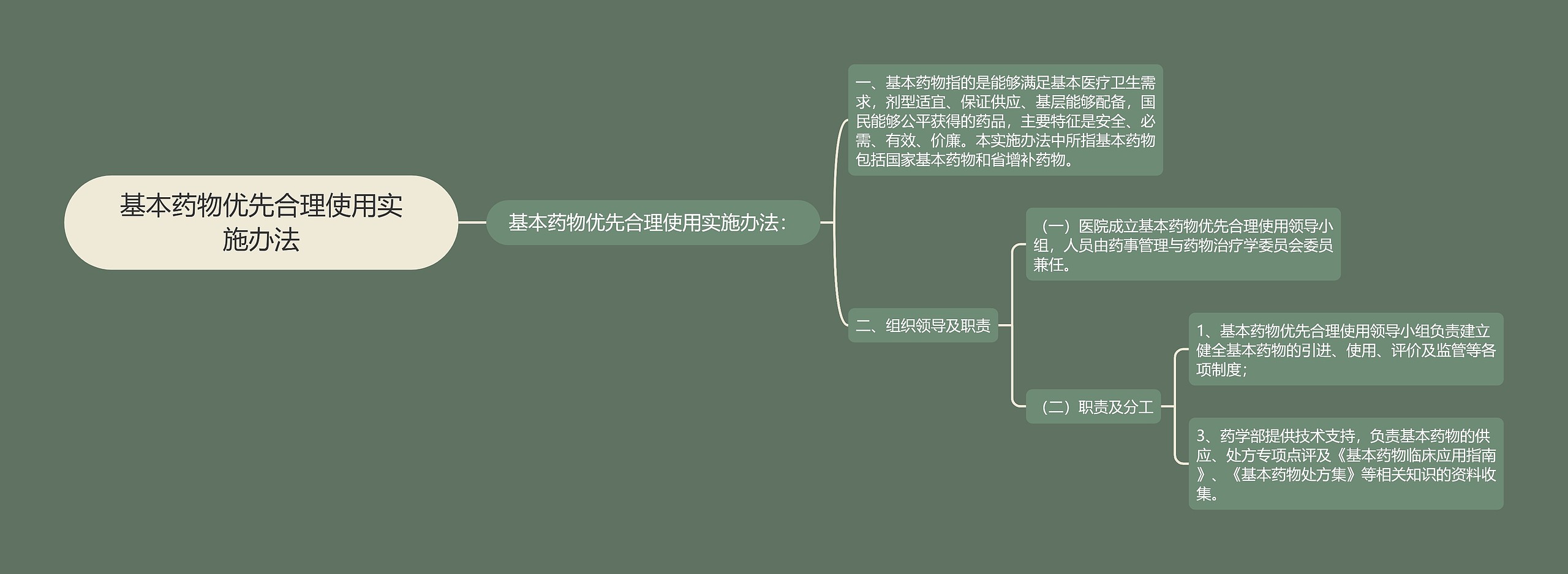 基本药物优先合理使用实施办法思维导图