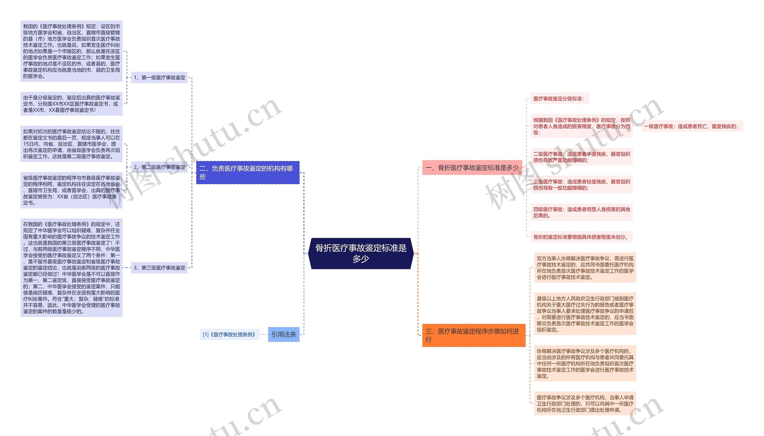 骨折医疗事故鉴定标准是多少思维导图