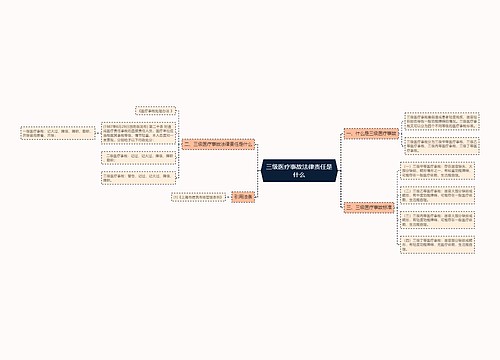 三级医疗事故法律责任是什么