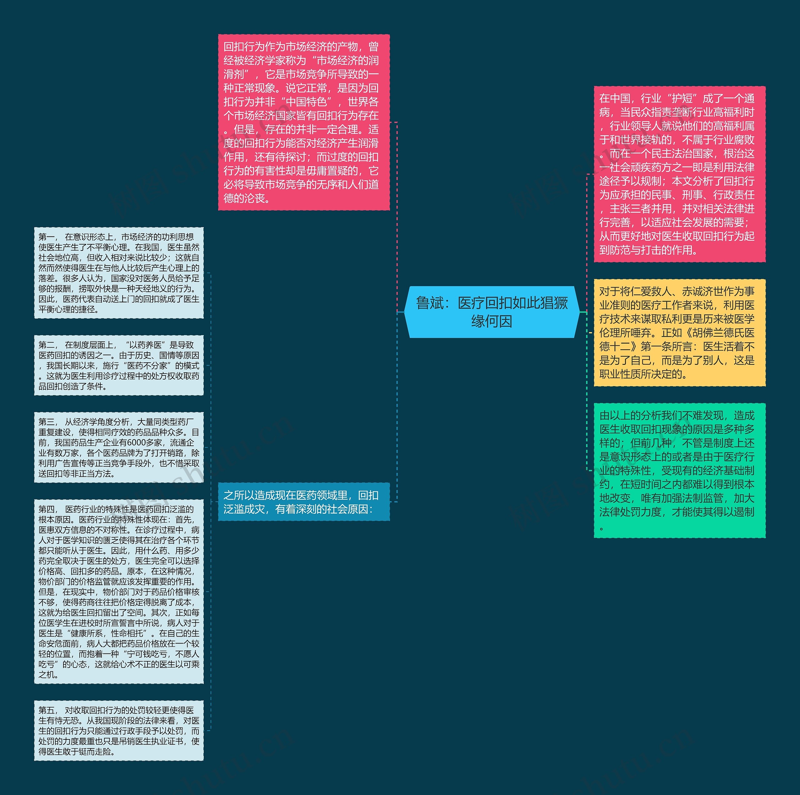 鲁斌：医疗回扣如此猖獗缘何因思维导图