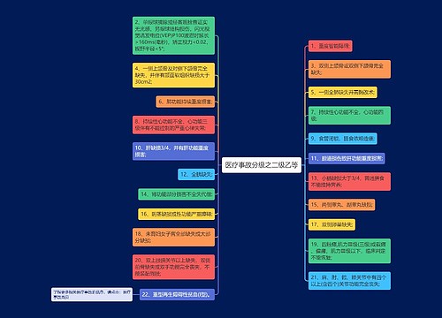 医疗事故分级之二级乙等
