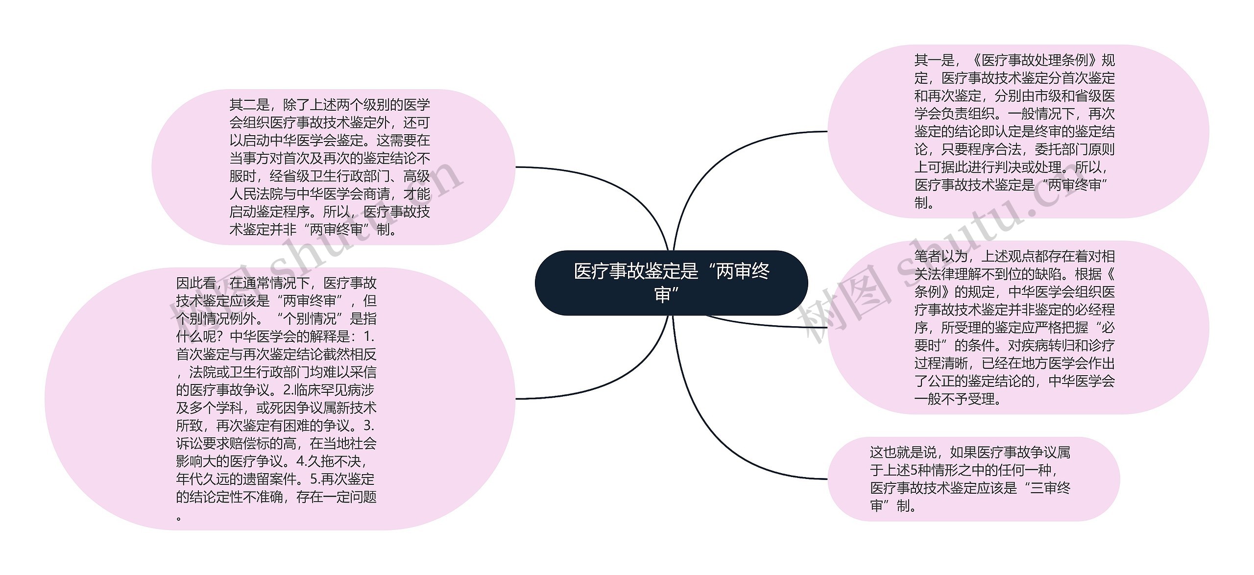 医疗事故鉴定是“两审终审”思维导图