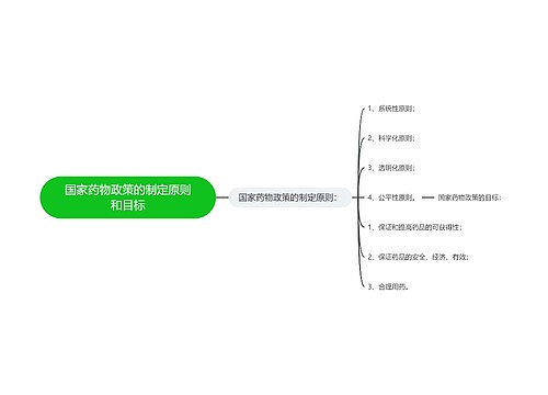 国家药物政策的制定原则和目标