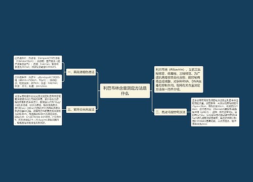 利巴韦林含量测定方法是什么