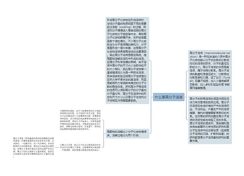 什么是高分子溶液