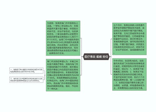 医疗事故 截瘫 赔偿