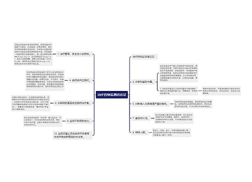 治疗药物监测适应证