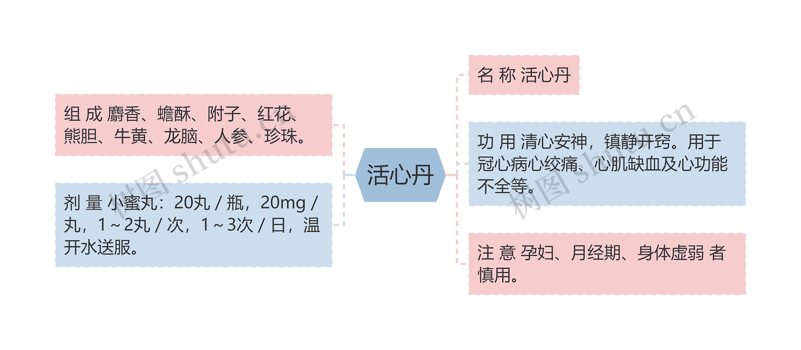 活心丹思维导图