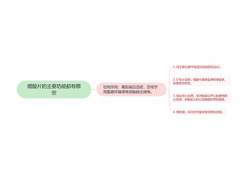 烟酸片的主要功能都有哪些