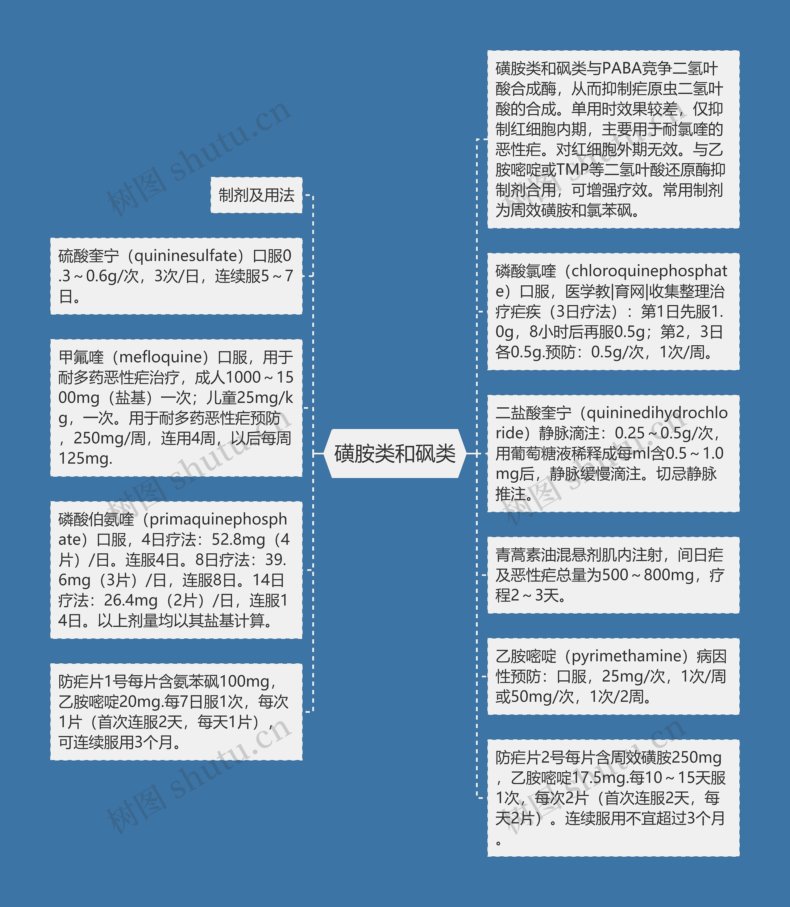 磺胺类和砜类思维导图