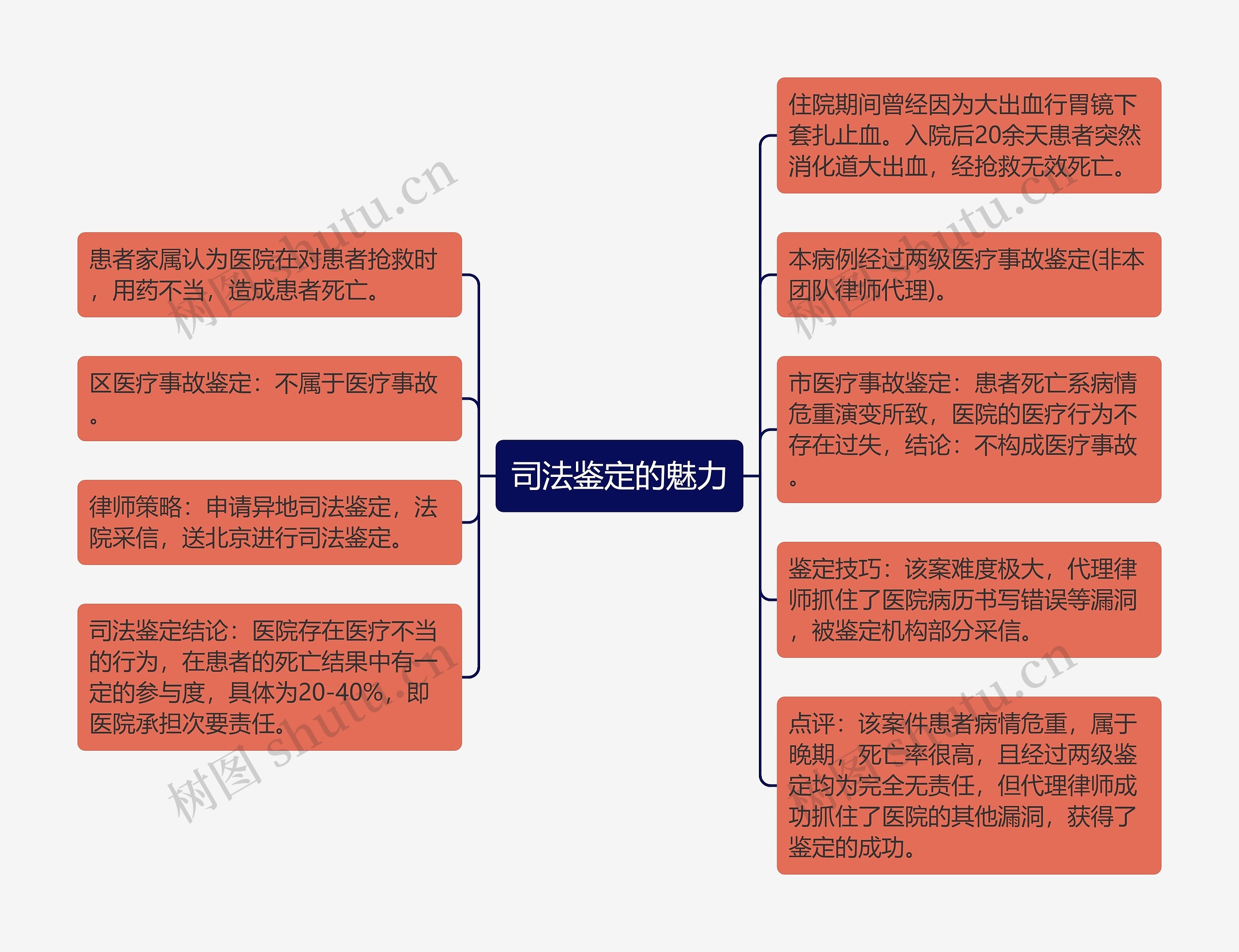 司法鉴定的魅力思维导图