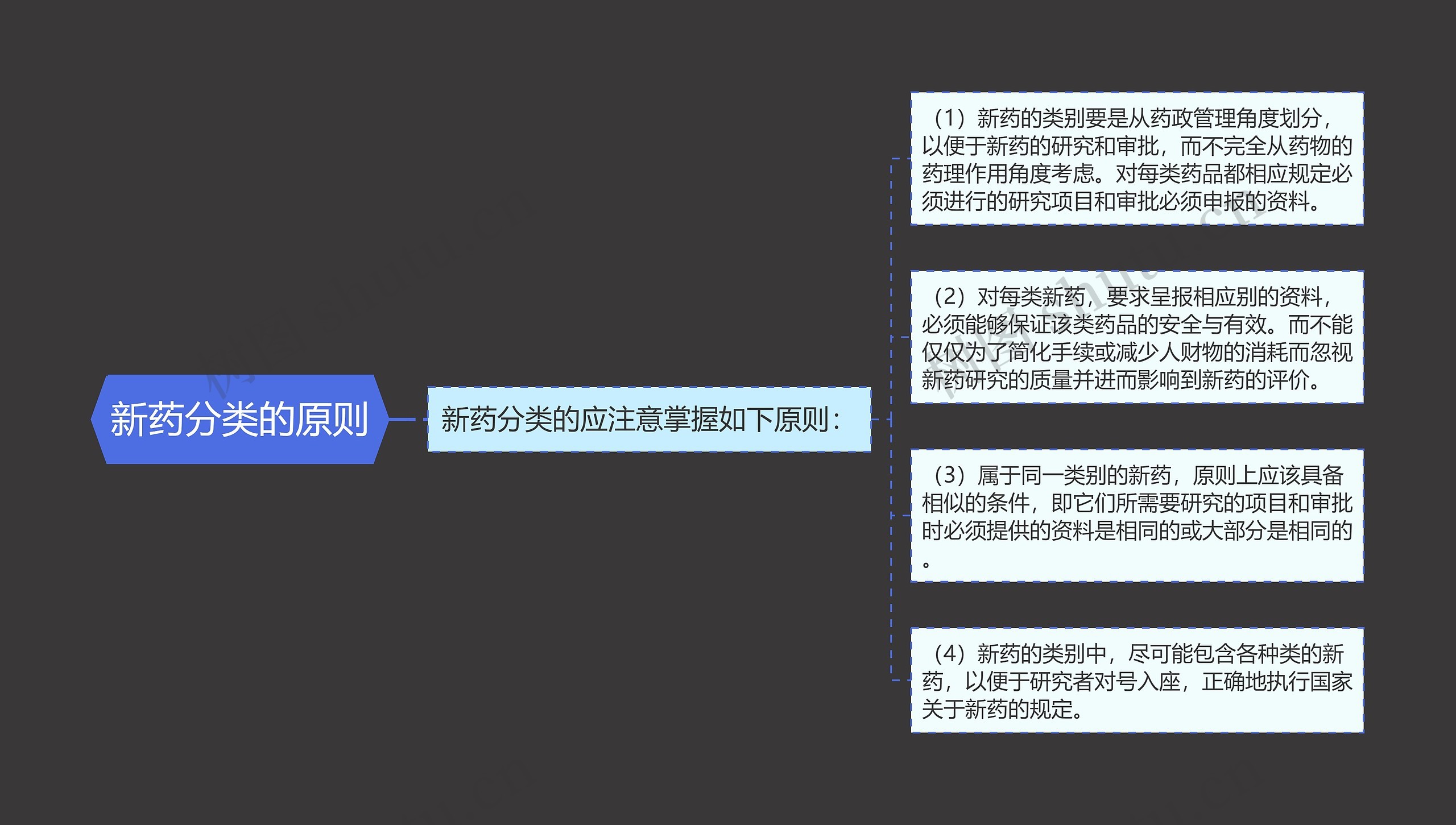 新药分类的原则思维导图