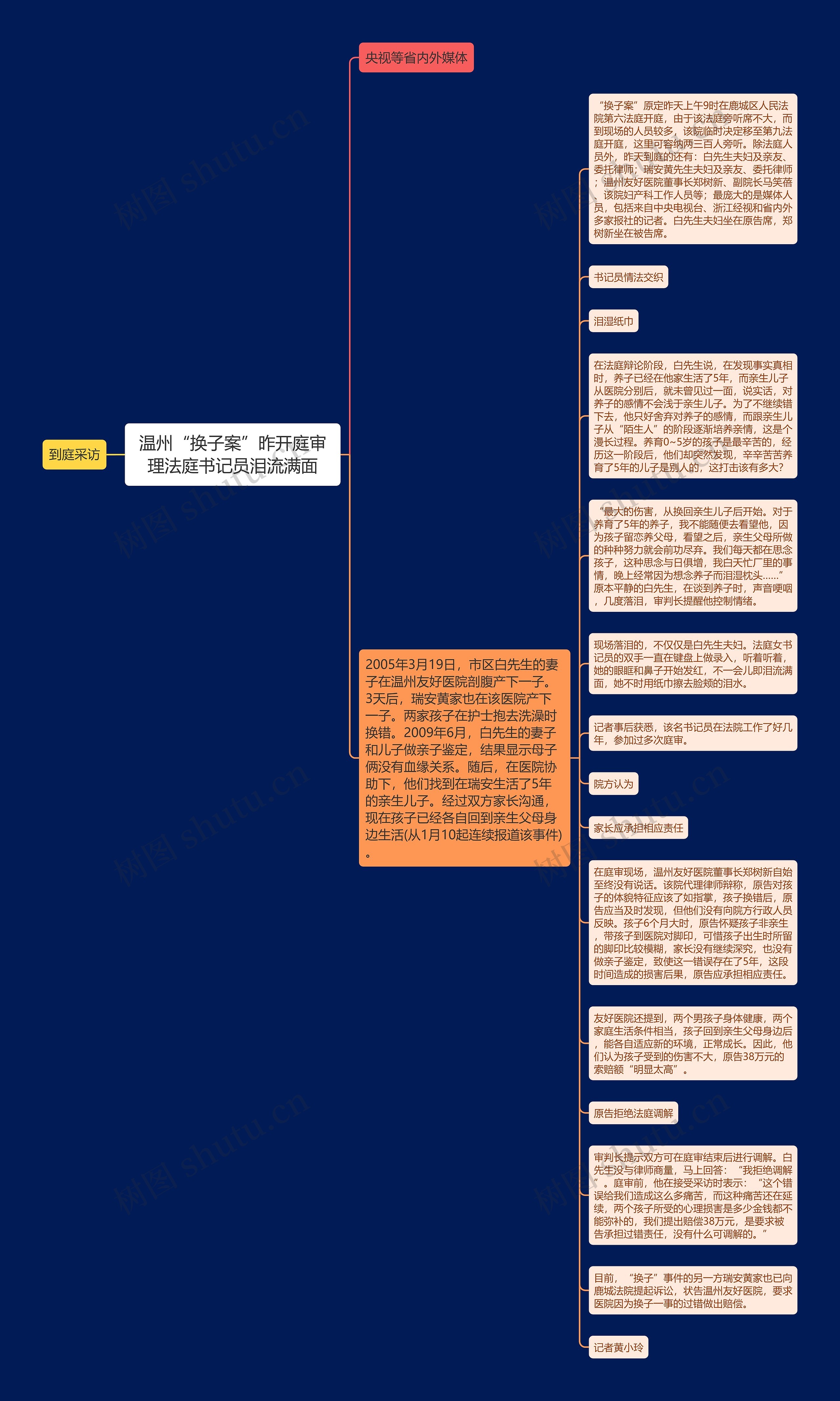 温州“换子案”昨开庭审理法庭书记员泪流满面思维导图