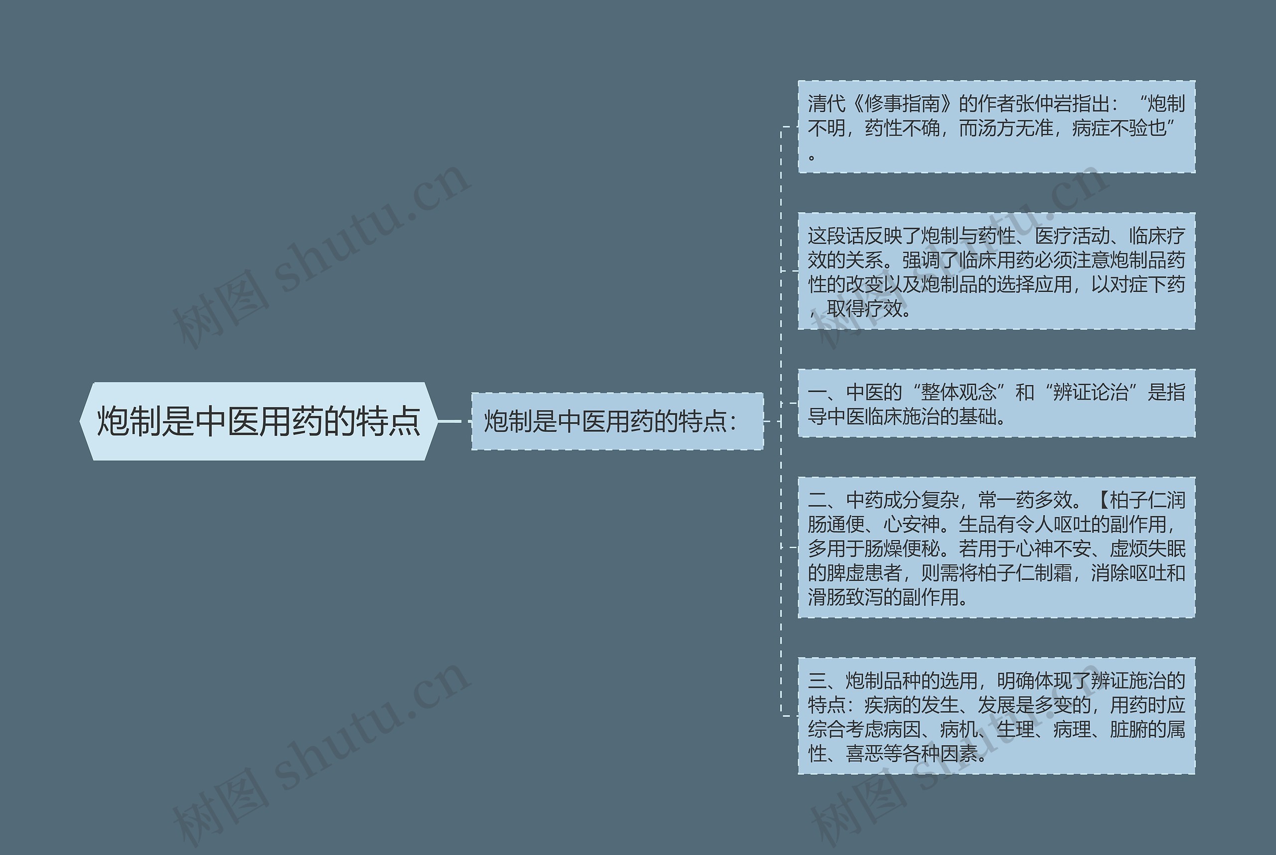 炮制是中医用药的特点思维导图