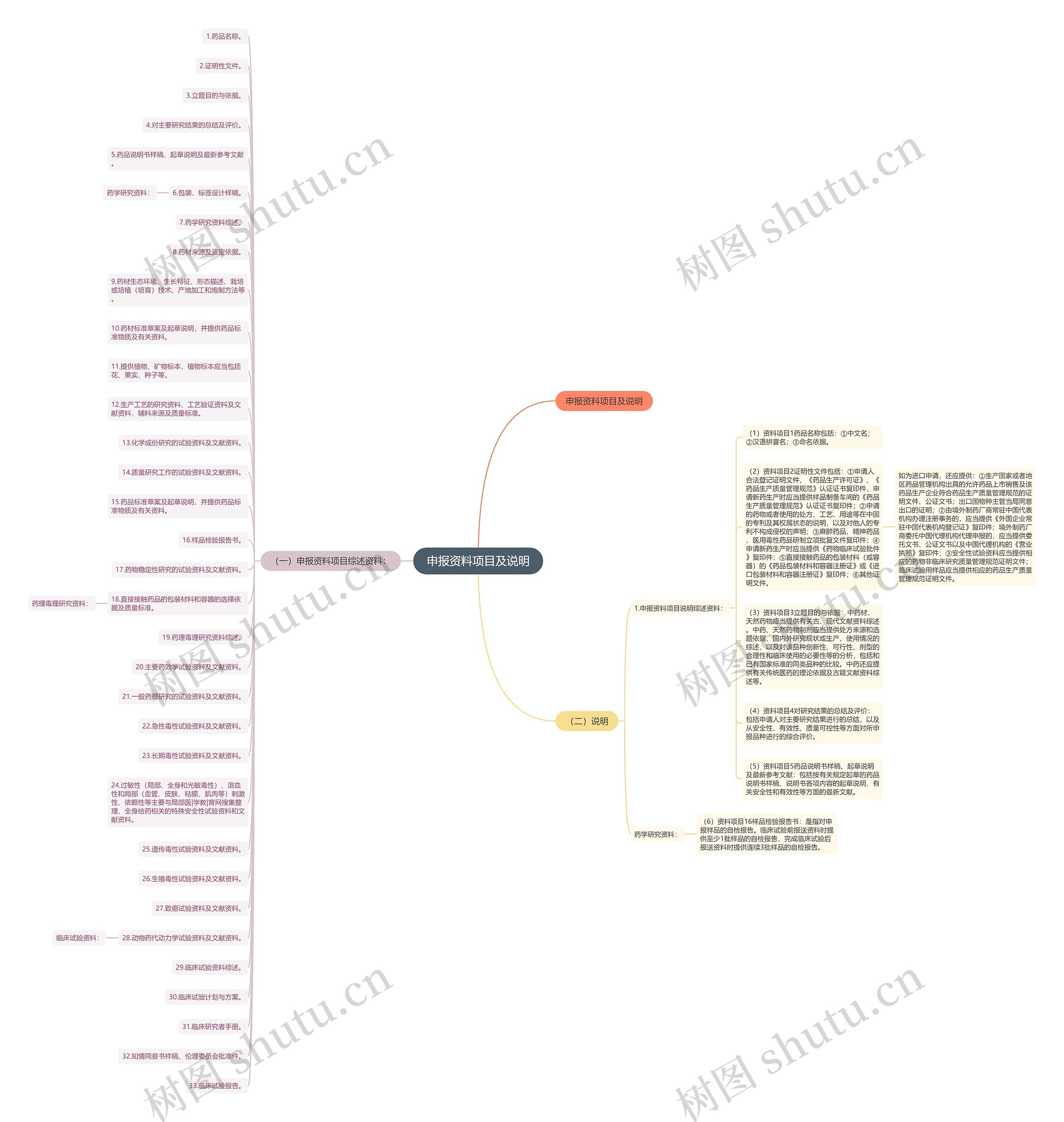 申报资料项目及说明 申报资料项目及说明