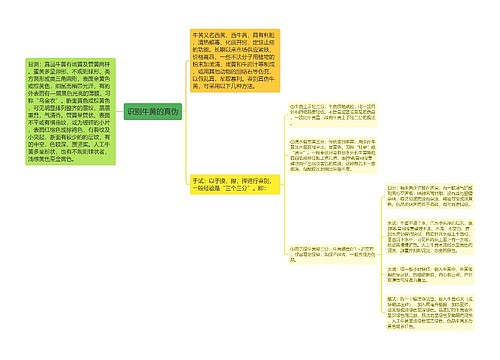 识别牛黄的真伪