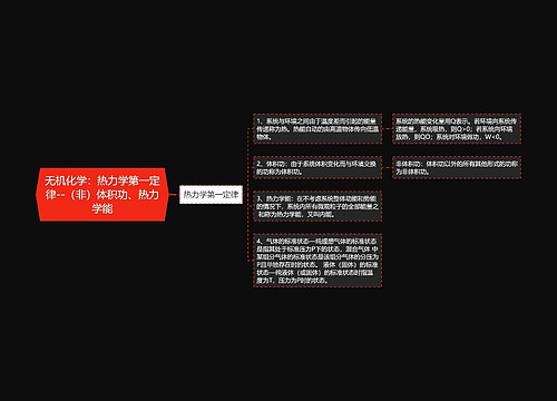 无机化学：热力学第一定律--（非）体积功、热力学能