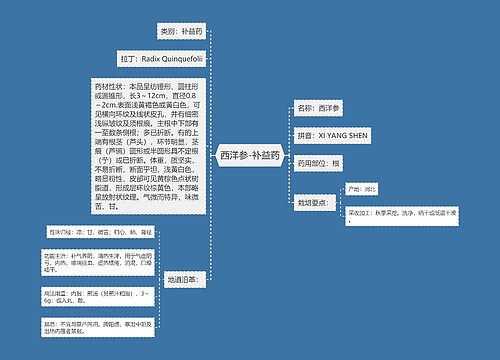 西洋参-补益药