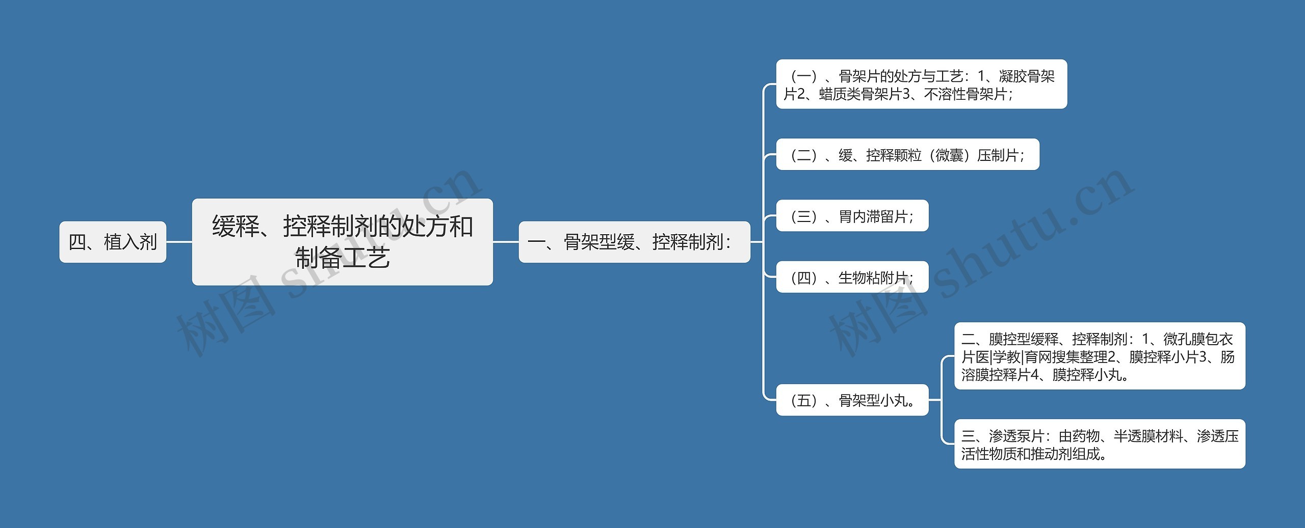 缓释、控释制剂的处方和制备工艺