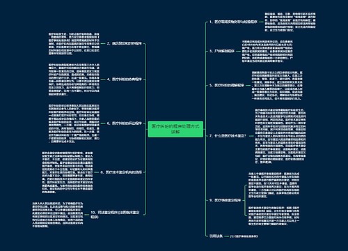 医疗纠纷的程序处理方式详解