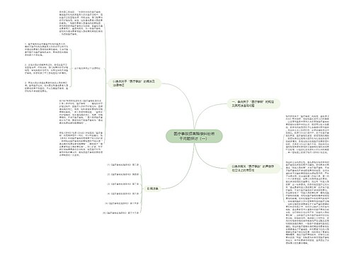 医疗事故损害赔偿纠纷若干问题探讨（一）