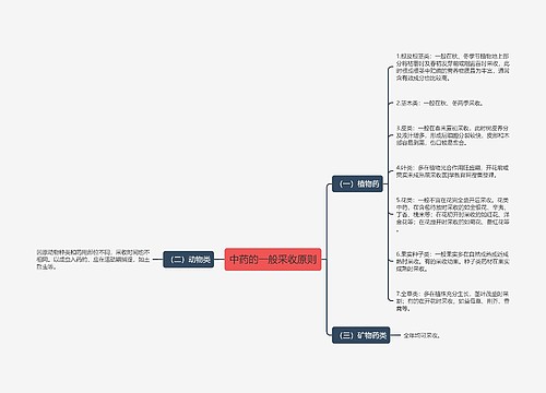 中药的一般采收原则