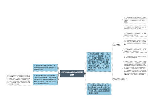 扑热息痛有哪些方面需要注意