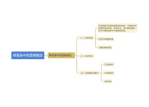 根茎类中药显微鉴定