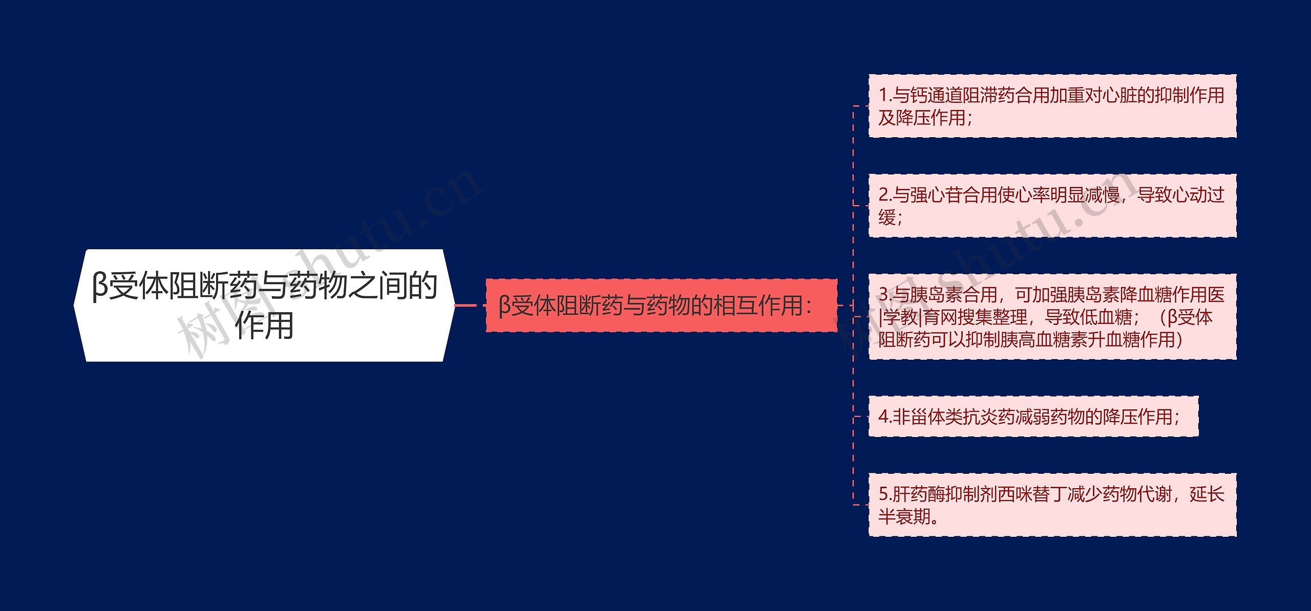 β受体阻断药与药物之间的作用 β受体阻断药与药物之间的作用