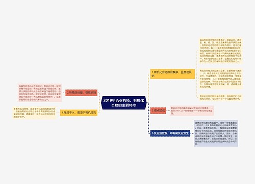 2019年执业药师：有机化合物的主要特点