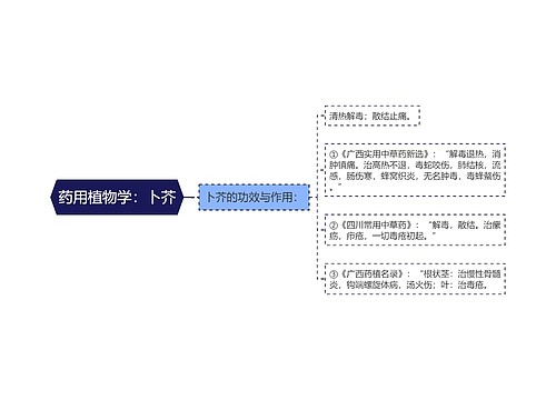 药用植物学：卜芥