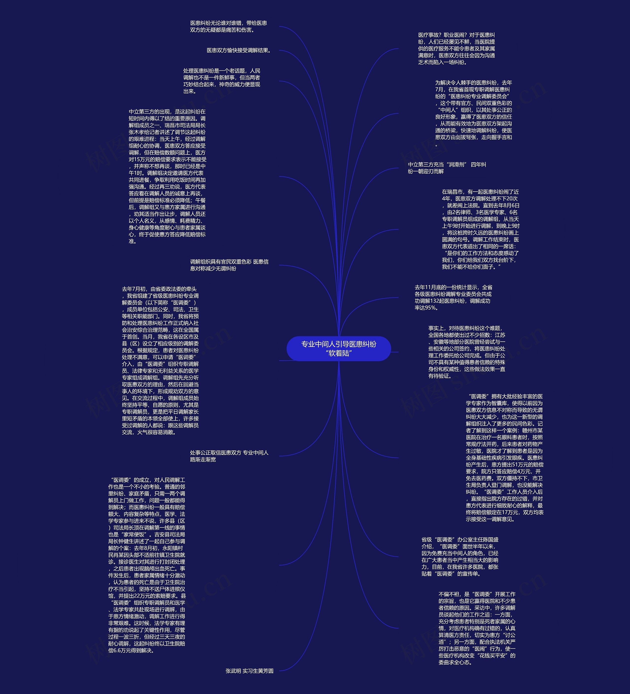 专业中间人引导医患纠纷“软着陆”思维导图