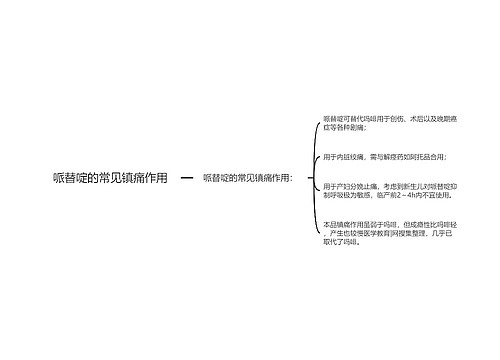 哌替啶的常见镇痛作用