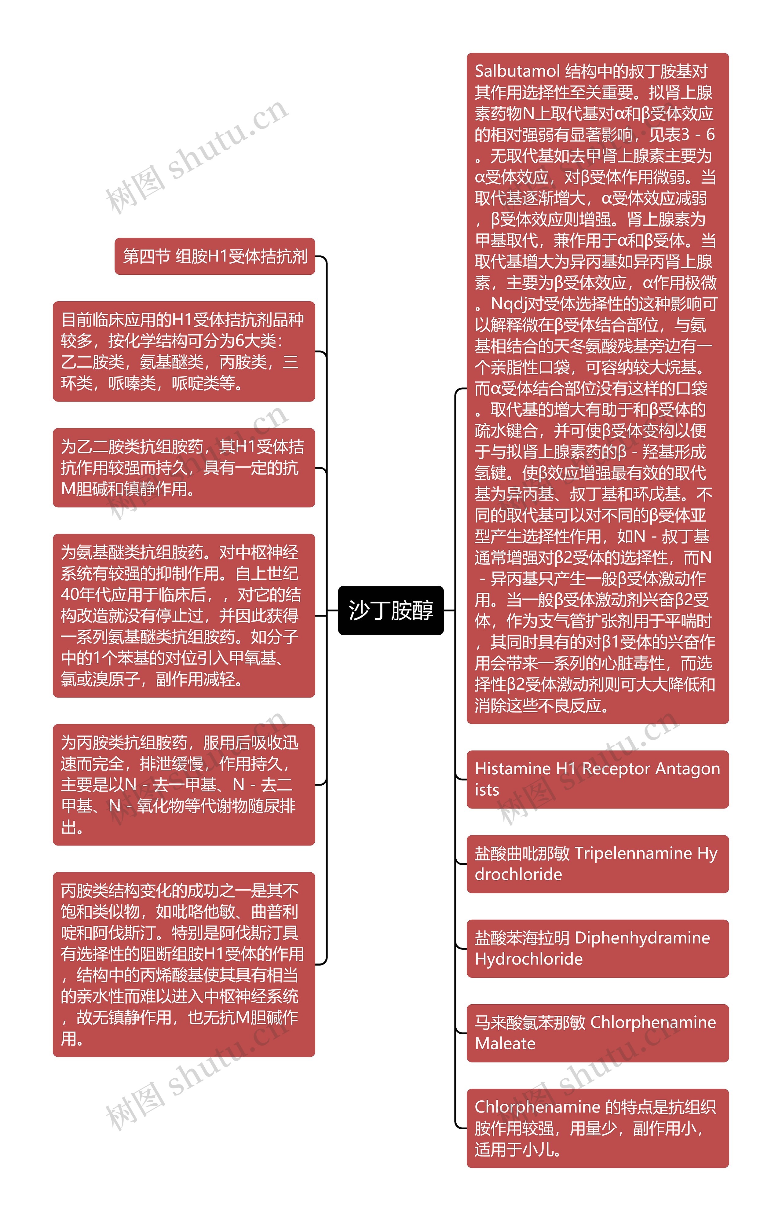 沙丁胺醇思维导图高清图 沙丁胺醇思维导图