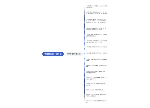 特殊解毒剂分类|介绍