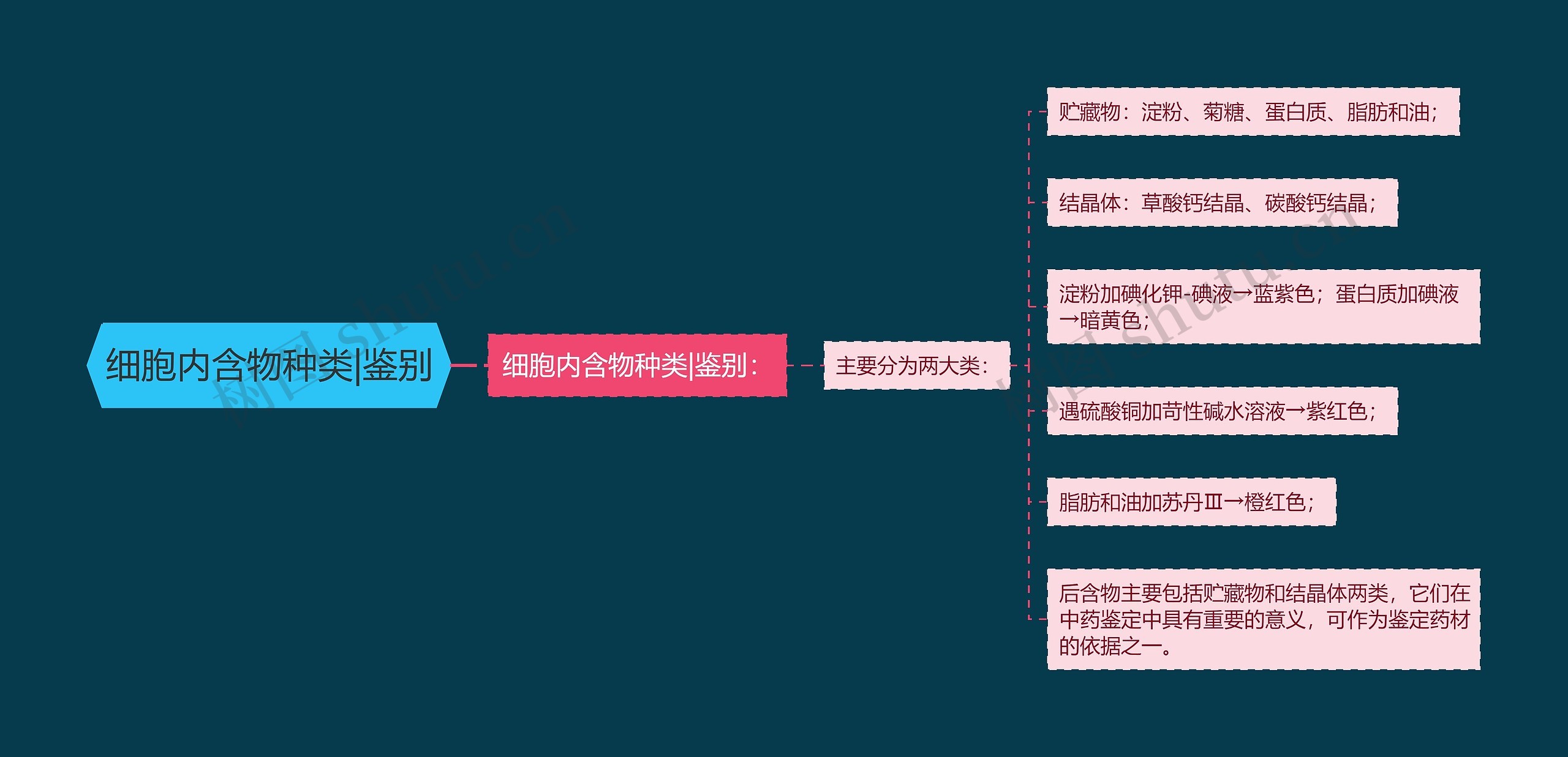 细胞内含物种类|鉴别