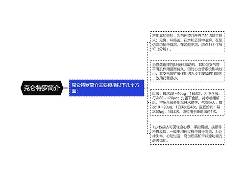 克仑特罗简介