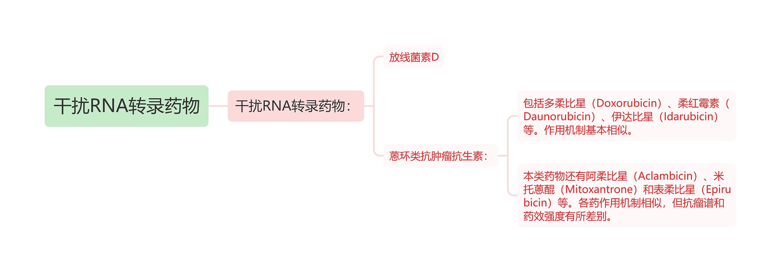 干扰RNA转录药物思维导图