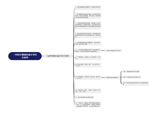 一些医疗器械的基本常识及使用