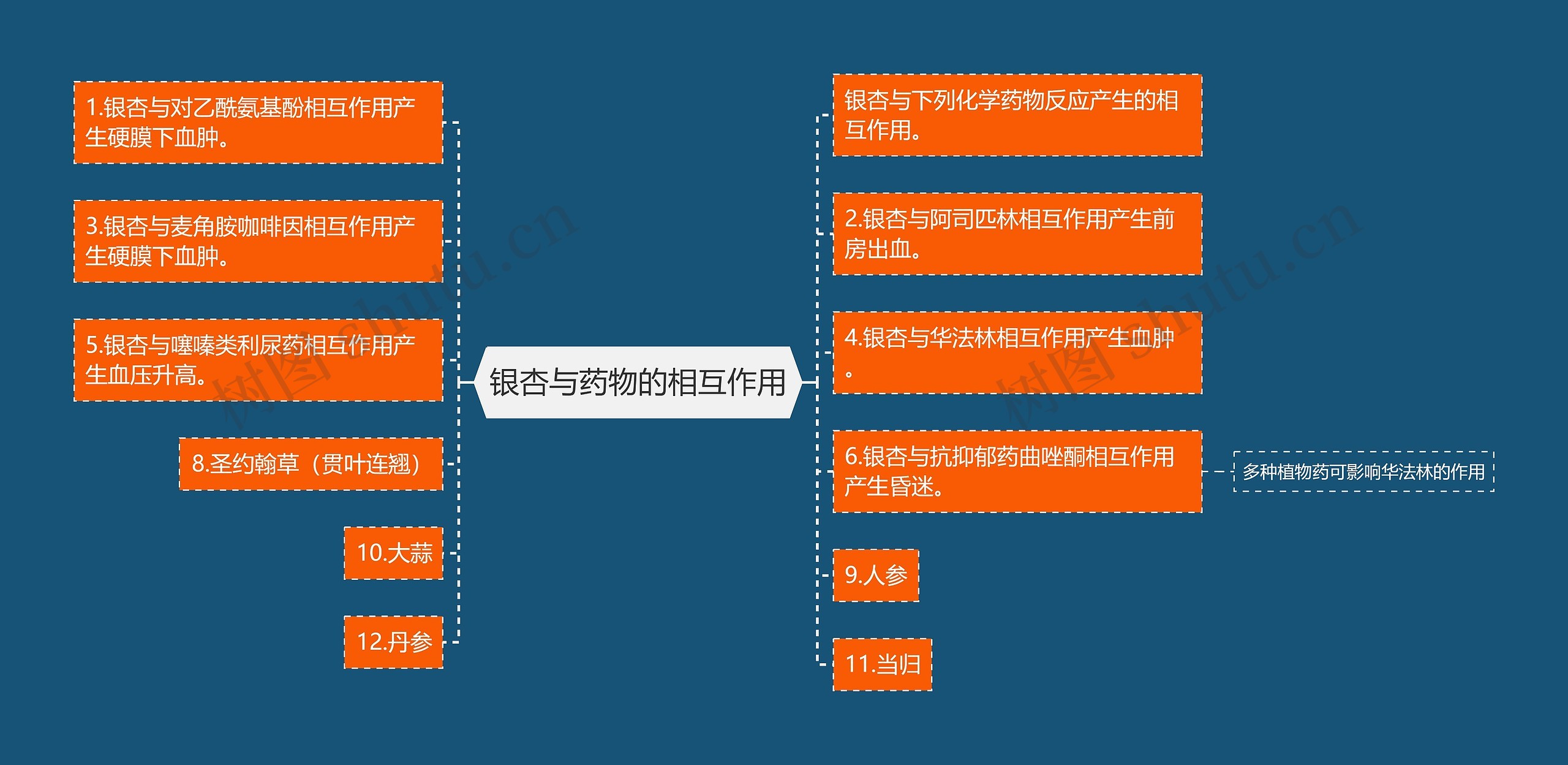 银杏与药物的相互作用