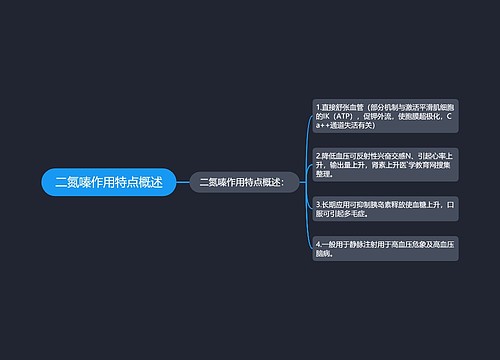 二氮嗪作用特点概述