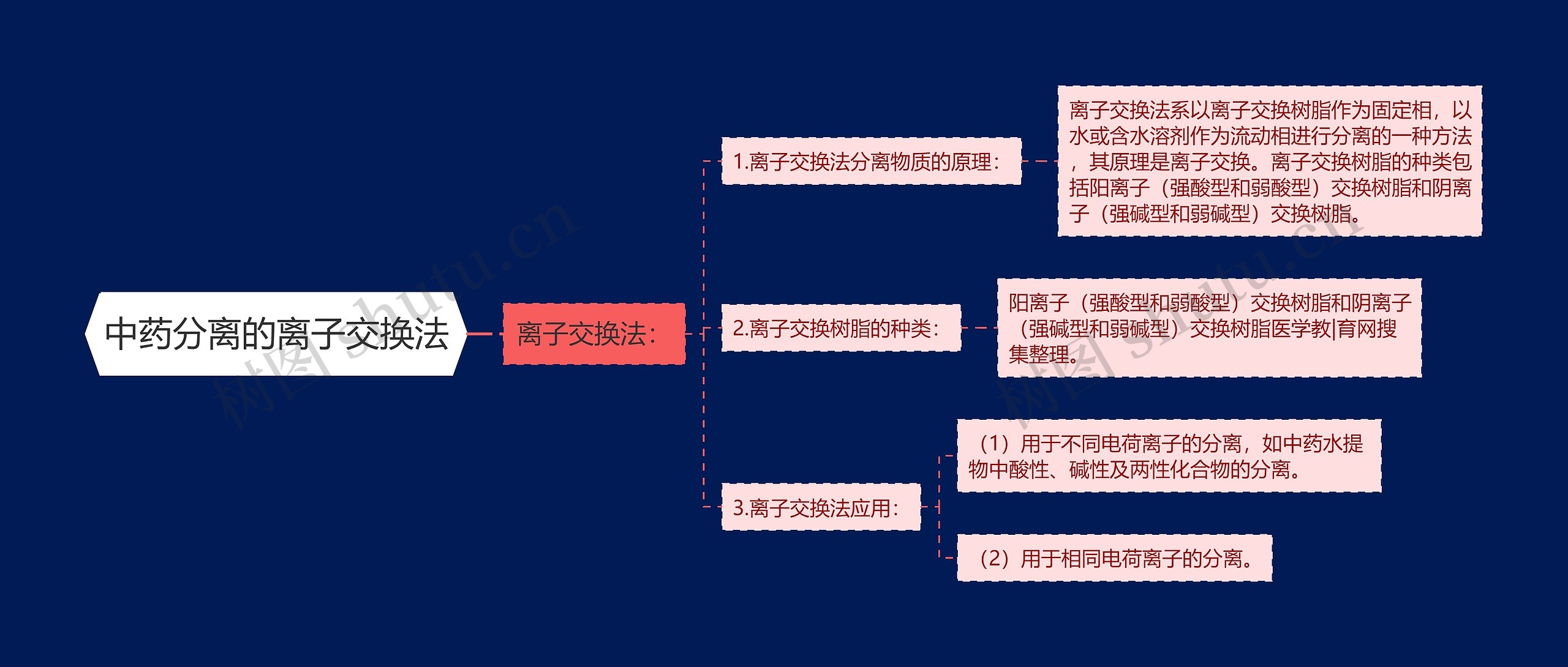 中药分离的离子交换法