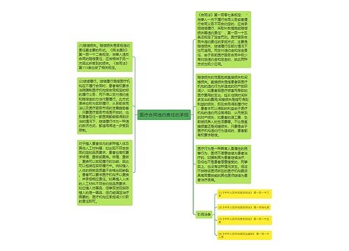 医疗合同违约责任的承担