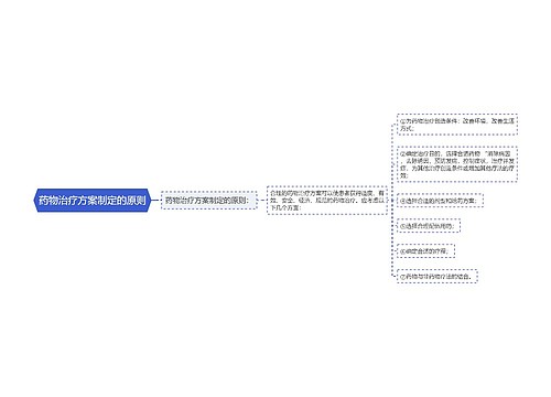 药物治疗方案制定的原则