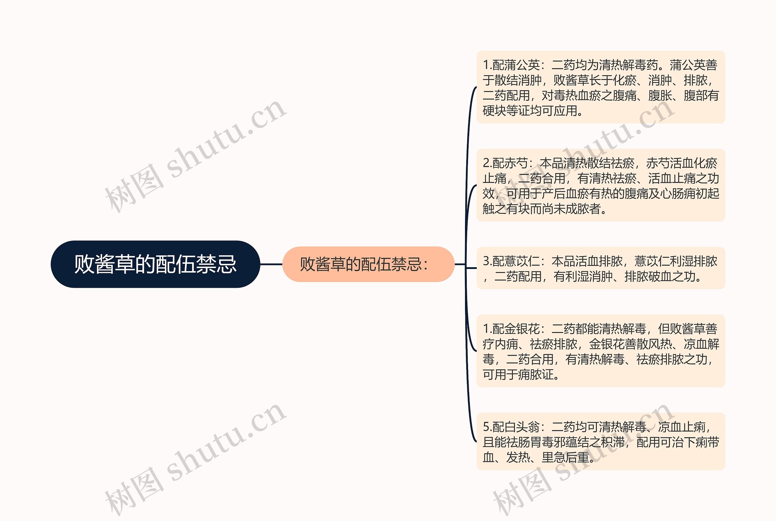 败酱草的配伍禁忌