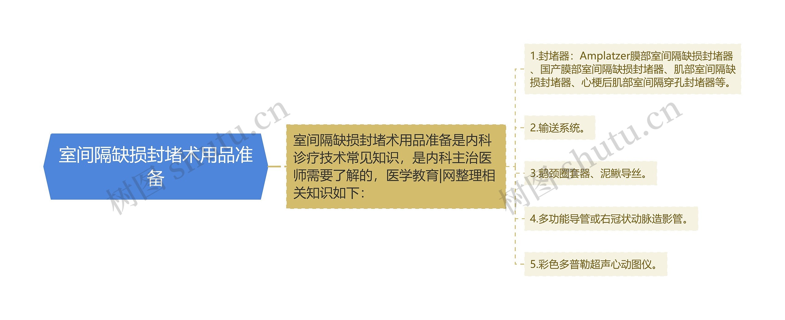 室间隔缺损封堵术用品准备 室间隔缺损封堵术用品准备
