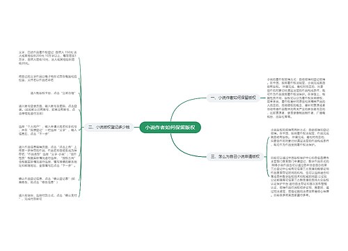 小说作者如何保留版权