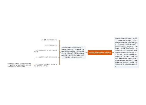 选择性冠脉造影术适应症