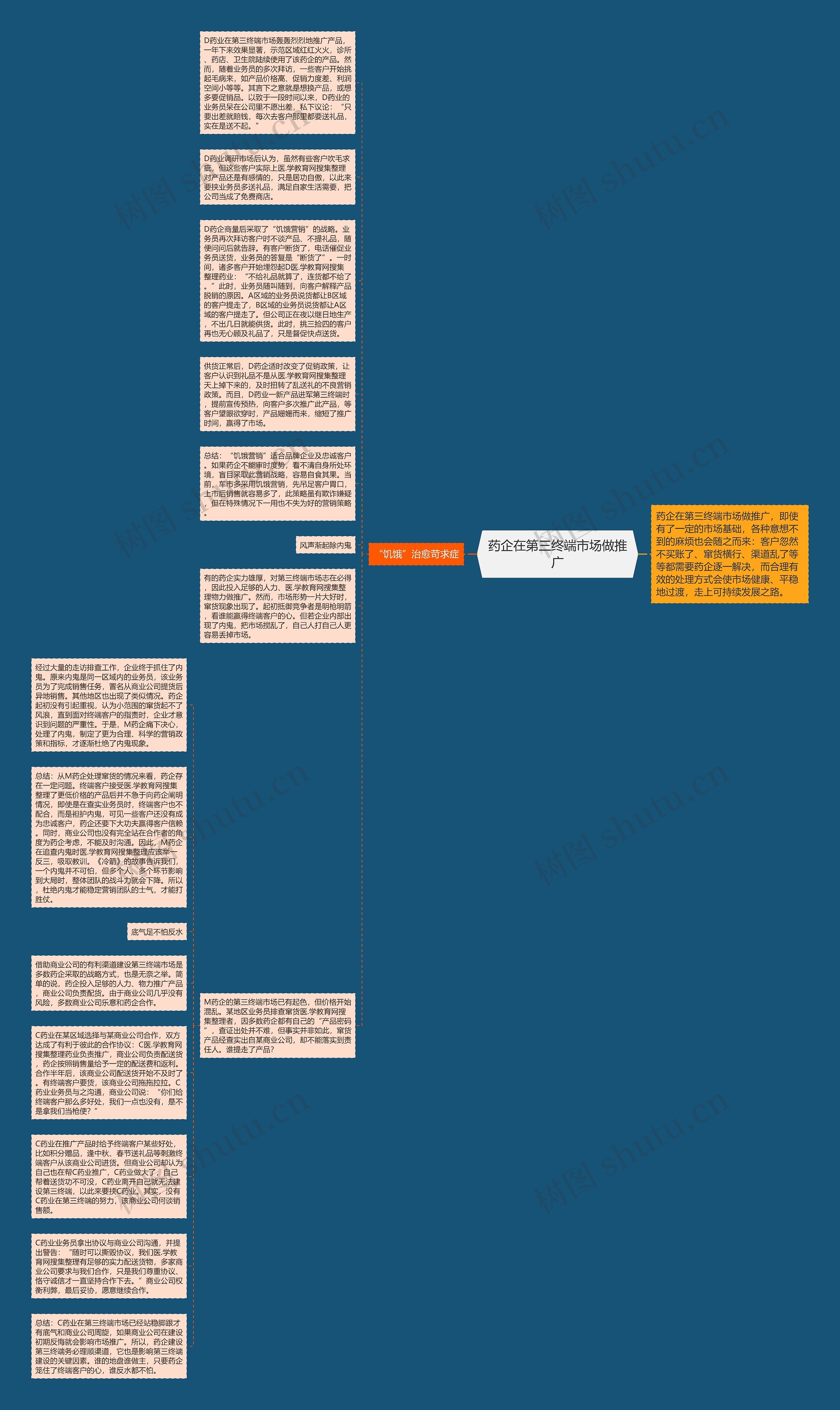 药企在第三终端市场做推广思维导图