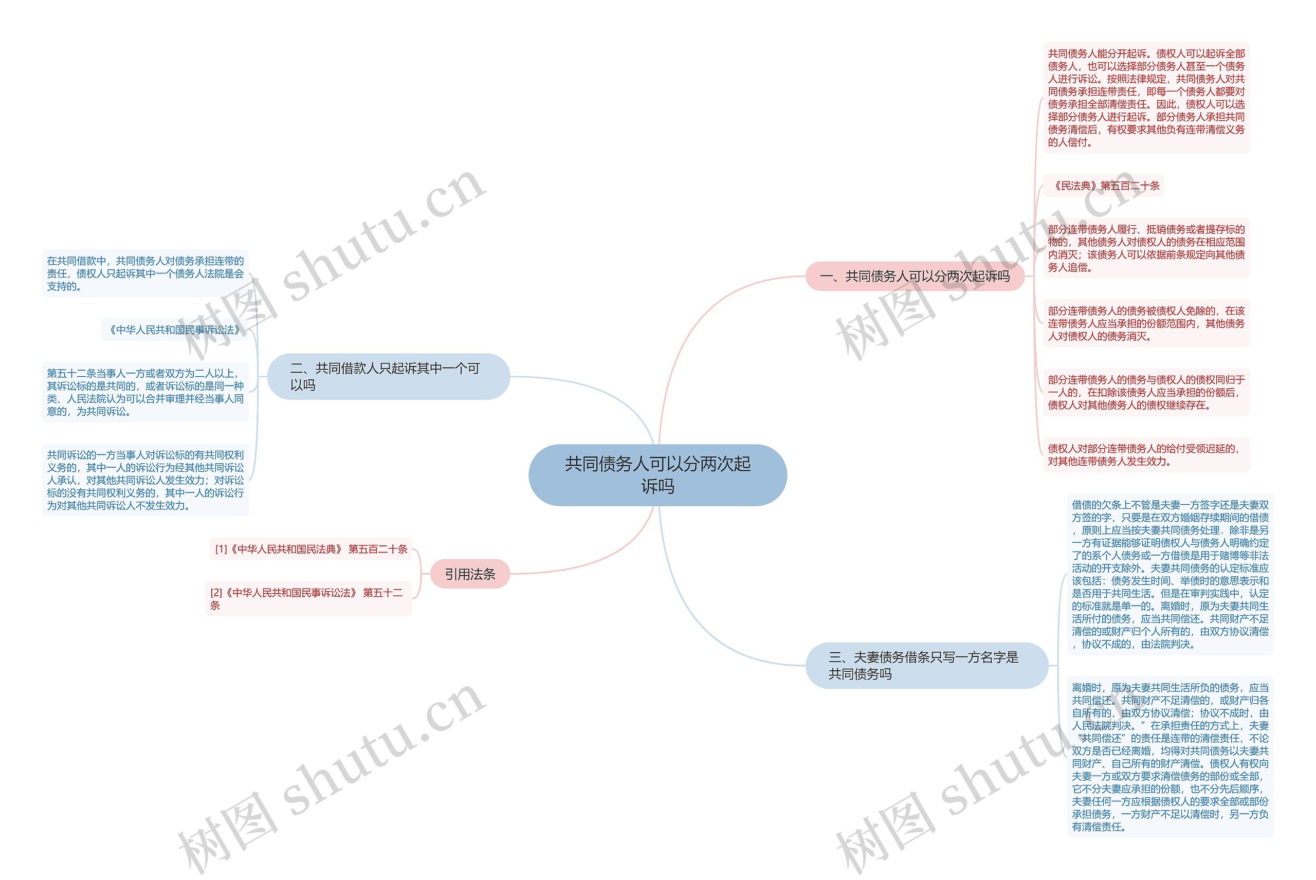 共同债务人可以分两次起诉吗 共同债务人可以分两次起诉吗